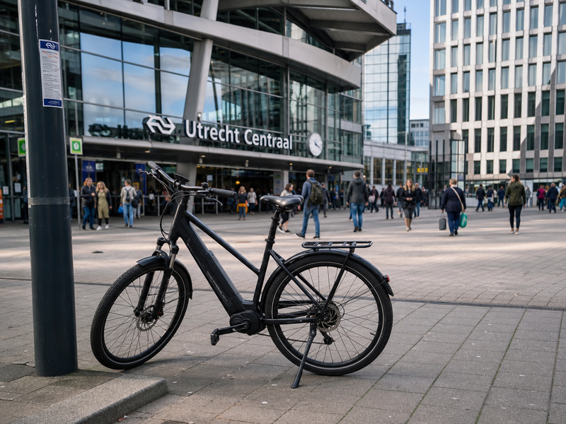 E-bike gestolen om 14:32. Om 17:18 alweer thuis